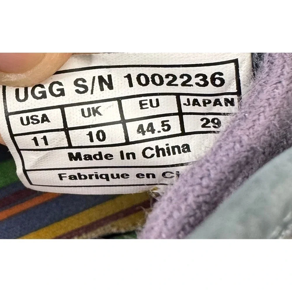 UGG Australia‎ Reefton Navy Suede Canvas Chukka Vibram Boots Mens 11
